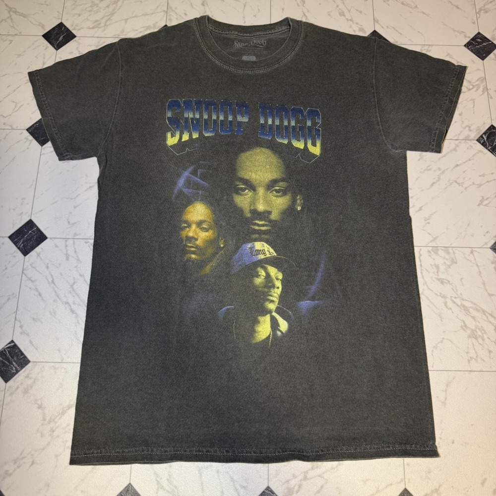Snoop Dogg Graphic T Shirt Vintage Wash Rap Hip Hop Tee‎ Size S